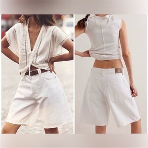 NWT Free People We The Free Montana Shorts - snowfall white - size 27